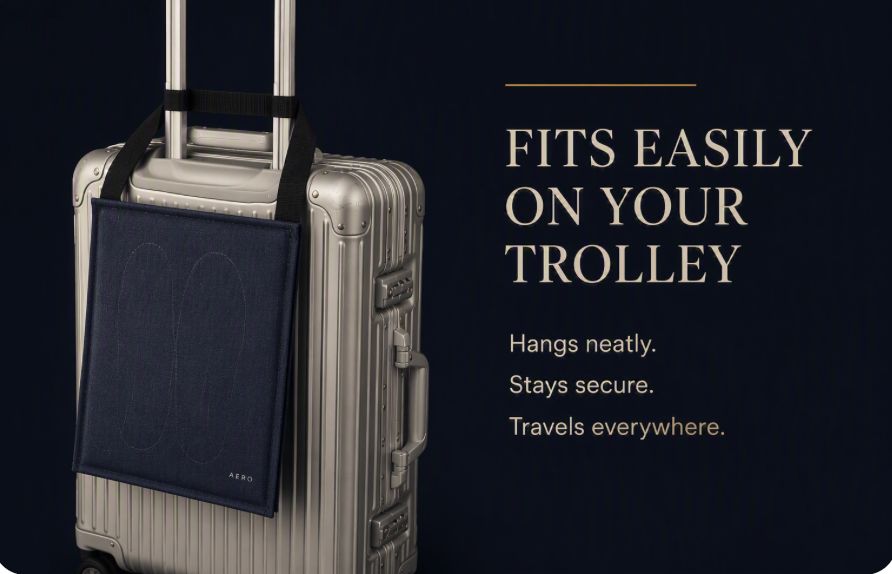 Aero Voetensteun hangend aan een handbagagetrolley